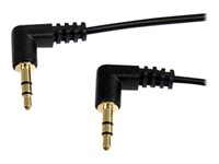 StarTech.com 6 ft. (1.8 m) Right Angle 3.5 mm Audio Cable - 3.5mm Slim Audio Cable - Right Angle - Male/Male - Aux Cable (MU6MMS2RA) - ljudkabel - 1.8 m MU6MMS2RA