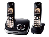 Panasonic KX-TG6522GB - trådlös telefon - svarssysten med nummerpresentation + 1 extra handuppsättning KX-TG6522GB