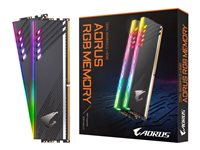 AORUS RGB - DDR4 - sats - 16 GB: 2 x 8 GB - DIMM 288-pin - 3600 MHz / PC4-28800 - ej buffrad GP-AR36C18S8K2HU416R