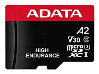 ADATA High Endurance - flash-minneskort - 64 GB - mikroSDXC UHS-I AUSDX64GUI3V30SHA2-RA1