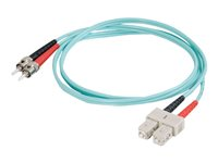 C2G SC-ST 10Gb 50/125 OM3 Duplex Multimode PVC Fiber Optic Cable (LSZH) - nätverkskabel - 10 m - havsblå 85527