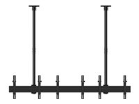 Multibrackets M Ceiling Mount Pro MBC3X1U monteringssats - för 3 LCD-bildskärmar - svart 7350073733477