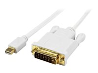 StarTech.com 3 ft Mini DisplayPort to DVI Active Adapter Converter Cable - 3ft (0.9m) Active mDP to DVI M/M Cable - 1920x1200 - White (MDP2DVIMM3WS) - DisplayPort-kabel - 90 cm MDP2DVIMM3WS