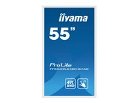 iiyama ProLite TF5539UHSC-W1AG 55" LED-bakgrundsbelyst LCD-skärm - 4K - för interaktiv skyltning/interaktiv kommunikation TF5539UHSC-W1AG