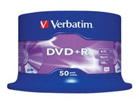 Verbatim - DVD+R x 50 - 4.7 GB - lagringsmedier 43550