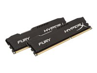HyperX FURY - DDR3 - sats - 16 GB: 2 x 8 GB - DIMM 240-pin - 1866 MHz / PC3-14900 - ej buffrad HX318C10FBK2/16