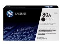 HP 80A - svart - original - LaserJet - tonerkassett (CF280A) CF280A