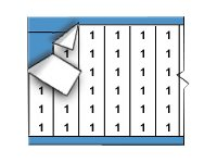 Brady Solid Numbers Wire Marker Card Legend 1 - lednings/kabelmärkare (förtryckt) TWM-1-PK