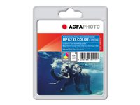 AgfaPhoto - färg (cyan, magenta, gul) - kompatibel - bläckpatron (alternativ för: HP 62XL, HP C2P07AE) APHP62CXL