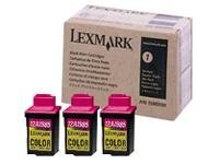 Lexmark - 3-pack - gul, cyan, magenta - original - bläckpatron 15M0375