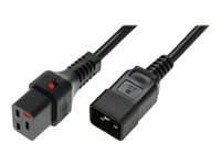 MicroConnect - strömkabel - IEC 60320 C19 till IEC 60320 C20 - 1 m PC1284