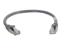 C2G Cat6a Booted Shielded (STP) Network Patch Cable - patch-kabel - 1 m - grå 89901