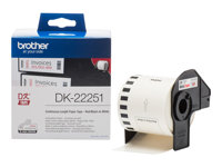 Brother DK22251 - löpande etikettpapper - 1 rulle (rullar) - Rulle (6,2 cm x 15,24 m) DK22251