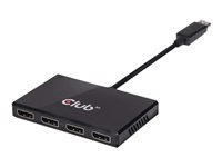 Club 3D SenseVision Multi Stream Transport (MST) Hub CSV-6400 - video/audiosplitter - 4 portar CSV-6400