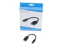 V7 - USB typ C-adapter - USB typ A till 24 pin USB-C - 10 cm V7U3C-BLK-1E