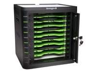 Kensington Charge & Sync Cabinet, Universal Tablet Kabinett - för 10 surfplattor - svart K67862EU