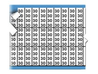 Brady Solid Numbers Miniature Wire Marker Card Legend 30 - lednings/kabelmärkare (förtryckt) TMM-30-PK