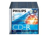 Philips - CD-R x 10 - 700 MB - lagringsmedier CR7D5NS10/00
