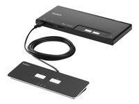 Belkin Modular Series F1DN002MOD-KM-4 - omkopplare för tangentbord/video/mus - 2 portar - TAA-kompatibel F1DN002MOD-KM-4
