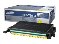 Samsung CLP-Y600A - gul - original - tonerkassett CLP-Y600A/ELS