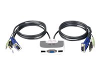 IOGEAR MiniView Micro USB Plus GCS632UW6 - omkopplare för tangentbord/video/mus/ljud - 2 portar GCS632UW6