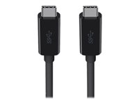 Belkin Monitor Cable with 4K Audio/Video Support - USB typ C-kabel - 24 pin USB-C till 24 pin USB-C - 2 m F2CU049bt2M-BLK