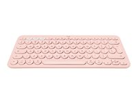 Logitech K380 Multi-Device Bluetooth Keyboard - tangentbord - QWERTY - italiensk - rosa 920-010398