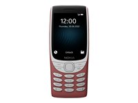 Nokia 8210 4G - röd - 4G funktionstelefon - 128 MB - GSM NO8210-R4G