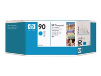 HP 90 - 3-pack - cyan - original - bläckpatron C5083A