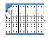 Brady Micro Solid Numbers Wire Marker Card Legend: 11 - lednings/kabelmärkare (förtryckt) TMXM-11-PK