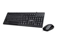 Gigabyte KM6300 - sats med tangentbord och mus - svart Inmatningsenhet KM6300