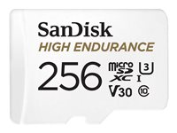 SanDisk High Endurance - flash-minneskort - 256 GB - mikroSDXC UHS-I SDSQQNR-256G-GN6IA