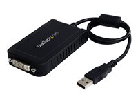 StarTech.com USB to DVI Adapter - 1920x1200 - External Video & Graphics Card - Dual Monitor Display Adapter - Supports Windows (USB2DVIE3) - extern videoadapter - 32 MB - svart USB2DVIE3