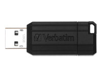 Verbatim PinStripe USB Drive - USB flash-enhet - 128 GB 49071