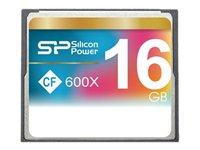 SILICON POWER - flash-minneskort - 16 GB - CompactFlash SP016GBCFC600V10