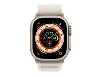 Apple Watch Ultra - titan - smart klocka med Alpine Loop - starlight - 32 GB MQFQ3FD/A