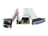 StarTech.com 2s1p Serial Parallel Combo Mini PCI Express Card for Embedded Systems - parallellt/seriellt kort - Mini PCI Express - 2 portar MPEX2S1P552