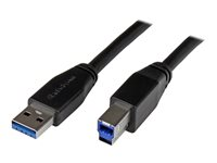 StarTech.com 1 m SuperSpeed USB 3.0-kabel A till B – M/M - USB-kabel - USB Type B till USB typ A - 1 m USB3SAB1M