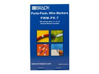 Brady Porta-Pack B-500 - lednings/kabelmärkare (förtryckt) PWM-PK-7