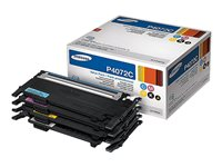 Samsung CLT-P4072C Rainbow kit - 4-pack - svart, gul, cyan, magenta - original - tonerkassett CLT-P4072C/ELS