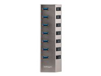 StarTech.com 7-Port Self-Powered USB-C Hub with Individual On/Off Switches, USB 3.0 5Gbps Expansion Hub w/Power Supply, Desktop/Laptop USB-C to USB-A Hub, 7x BC 1.2 (1.5A), USB Type C Hub - USB-C/A Host Cables (5G7AIBS-USB-HUB-EU) - hubb - 7 portar 5G7AIBS-USB-HUB-EU