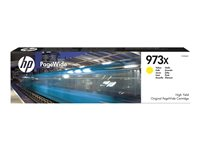 HP 973X - Lång livslängd - gul - original - PageWide - bläckpatron F6T83AE