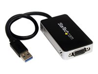 StarTech.com USB 3.0 to VGA External Video Card Monitor Adapter 2048x1152 - extern videoadapter - T5-302 - 16 MB - svart USB32VGAE