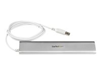 StarTech.com Kompakt USB 3.0-hubb med 7 portar och inbyggd kabel - USB-växel - 7 portar ST73007UA