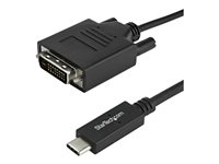 StarTech.com 2 m USB-C till DVI-kabel - 1920 x 1200 - Svart - USB/DVI-kabel - 24 pin USB-C till DVI-D - 2 m CDP2DVIMM2MB