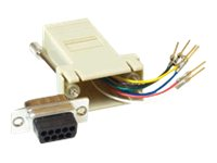 MicroConnect - seriell adapter - DB-9 till RJ-45 SAD008