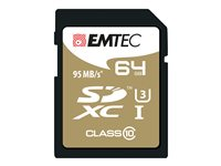 EMTEC SpeedIN' - flash-minneskort - 64 GB - SDXC UHS-I ECMSD64GXC10SP