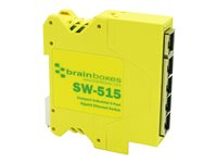Brainboxes SW-515 - switch - 5 portar - ohanterad SW-515
