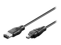 MicroConnect - IEEE 1394-kabel - 6 pin FireWire till 4 pin FireWire - 2 m FIR642