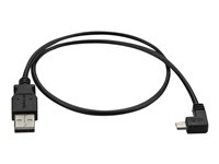 StarTech.com Right Angle Micro USB Cable - 1 ft / 0.5m - 90 degree - USB Cord - USB Charger Cable - USB to Micro USB Cable (USBAUB50CMRA) - USB-kabel - mikro-USB typ B till USB - 50 cm USBAUB50CMRA